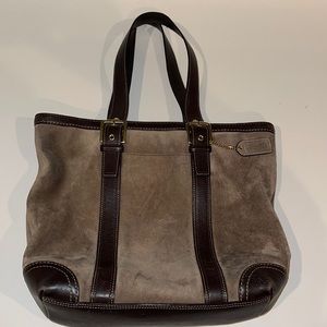 Coach Suede Tote Flint. 10196